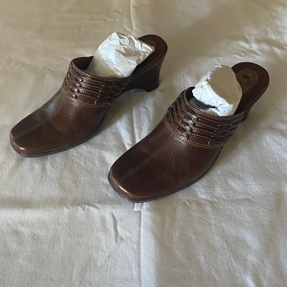 Vintage Leather Mules - Size 7.5 - Picture 2 of 7